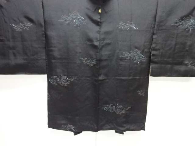 JAPANESE ANTIQUE HAORI / TAISHO ROMAN STYLE / SILK / PINE